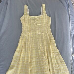 Laura Ashley Yellow Smocked Dress